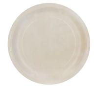 Lot de 6 Assiettes Rondes en Pin Ecolo 25cm Naturel