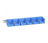 Lot de 6 bacs à bec Taille 2 bleu avec rail ProfiPlus Allit