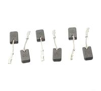 Lot de 6 balais de carbone E64 pour meuleuse d'angle 1200 W Gws12-125s Gws12-150s avec fil et ressort 6 x 10 x 17 mm