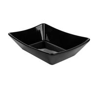 Lot de 6 barquettes pour frites L 19,3 x 13,3 x 4,8 cm, noir porcelaine