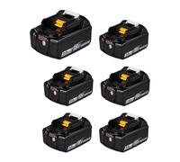 Lot de 6 batteries lithium-ion 18 V 3 Ah compatibles avec Makita BL1830 LXT