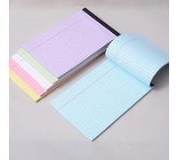 Lot de 6 blocs-notes lignés détachables A5 avec pages lignées minimalistes pour notes quotidiennes, listes de tâches, planification, bureau, maison, muitcolor