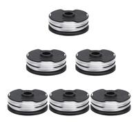 Lot de 6 bobines de fil de rechange pour coupe-bordure électrique et sans fil Parkside LIDL PRT 550 A1, A2, A3, A5, B6, PRTA 20-Li B2, C3, bobines de rechange Ø 1,6 mm, 2 x 5 m de longueur de