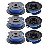 Lot de 6 bobines de fil de rechange pour débroussailleuse Ryobi RAC124 AC14RL3A OLT1832 RLT183215 RLT2925 RLT1825M13 1,65 mm pour débroussailleuse sans fil Ryobi 18 V 24 V 40 V