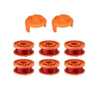 Lot de 6 bobines de fil de rechange pour débroussailleuse Worx, Weed Eater avec système d'alimentation automatique, 3 m 0,2 cm pour WG150-180 Series Weed Wacker