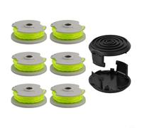Lot de 6 bobines de fil de rechange pour WA0014, recharges en copolymère en nylon de 0,080 cm, compatible avec WG168 WG184 WG190 WG191
