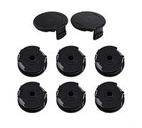 Lot de 6 bobines de rechange avec 2 couvercles pour Bosch ART 24 27 30 et 30-36 LI, bobine double fil de 6,1 m, fil en nylon, F016800351 F016F04557, matériau ABS robuste, montage sans outil pour