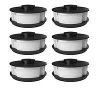 Lot de 6 bobines de rechange, bobine de rechange, bobine à double fil, compatible avec les coupe-bordures électriques Powerplus POWXG30033, POWXG30035 et POWACG1162