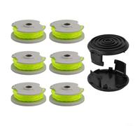 Lot de 6 bobines de rechange WA0014 pour débroussailleuse WG168 WG190-6,1 m 0,080 fil de recharge avec
