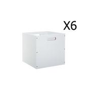 Pegane Lot de boîtes de rangement - Blanc