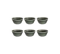 Lot de 6 Bols en Céramique "Black Forest" 15cm Vert