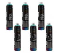 Lot De 6 Bombes De Peinture Mega Colors 600ml - Vert Paris - Mtn