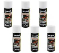 Lot De 6 Bombes De Peinture Professionnel Nespoli - Haute Température Blanc - 400ml