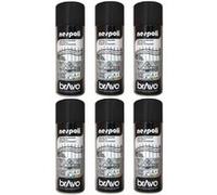 Lot De 6 Bombes De Peinture Professionnelle Nespoli - Noir Métallisé
