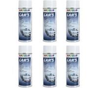 Lot de 6 bombes de peinture rallye blanc brillant - 400 ml - Dupli-Color
