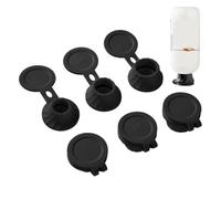 Lot de 6 bouchons de vidange de bouteilles inversés | Connecteur de transfert inversé pour extraire tous les liquides pour lotions, après-shampoings, condiments de cuisine