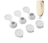 Lot de 6 bouchons de vidange de bouteilles inversés | Connecteur de transfert inversé pour retirer tous les liquides pour lotions, après-shampooings, condiments de cuisine
