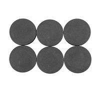 Lot de 6 bouchons en plastique pour tube Noir 40 mm