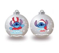 ARDITEX Lot de 6 Boules pour arbre de Noël de Lilo & Stitch, diamètre 8 cm