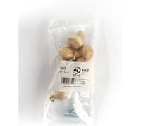Lot de 6 boutons de meuble Rond bois verni H.32 x l.30 x P.30 mm G