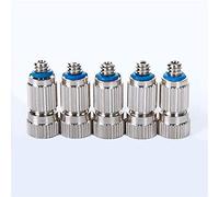 Lot De 6 Buse de Système de Brumisation Haute Pression Buse de Pulvérisation de Bruine pour le système de refroidissement extérieur, anti-gouttes Atomi(Size:0.5mm,Color:Uniquement les buses en laiton)