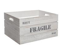 Atmosphera Cagettes de rangement Jour - Lot de 6 encastrables effet vintage Gris