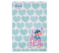 Lot de 6 cahiers A4, 60 pages, quadrillés, motif Disney Fashion n° 3 Stitch - PATIO