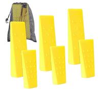 Lot de 6 Cales d'abattage d'arbres avec Pointes pour Une Coupe sûre des Arbres - 3 Cales de 20,3 cm et 14 cm avec Sac de Rangement ; 6 Chiens d'abattage pour Guider Les Arbres stabiliser et en Toute