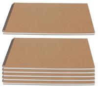 Lot de 6 carnets de croquis A3 à spirale