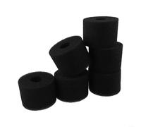 Lot de 6 cartouches filtrantes réutilisables en mousse lavables de type S1, compatibles avec Intex pour baignoires à jet pur, éponge noire, 10,8 x 7,3 cm avec