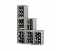 Lot de 6 Casiers porte bouteilles - 6x12 soit 72 bouteilles - Polystyrène Expansé - Stockage et Transport