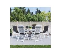 vidaXL Coussins Haute Noir Lot de 6