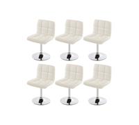 Mendler Lot de 6 Chaises Kavala - Blanc