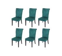 Mendler Chaise HWC-D22 - Velours Vert Foncé