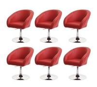 Lot De 6 Chaises De Salle À Manger Hwc-F19, Chaise De Cuisine Pivotante Loungesessel, Pivotante Réglable En Hauteur Similicuir Multicolore