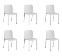 Pegane Chaises de jardin empilables - Anthracite