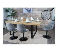 MENDLER Lot de 6 Chaises Pivotantes HWC-A60