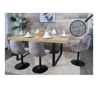 MENDLER Chaises HWC-A60 Tissu Marron