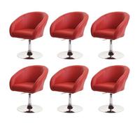 Lot De 6 Chaises De Salle À Manger Hwc-F19, Chaise De Cuisine Pivotante Loungesessel, Pivotante Réglable En Hauteur Similicuir Multicolore