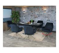 Mendler HWC-G67 - Lot de 6 Chaises pivotantes anthracite