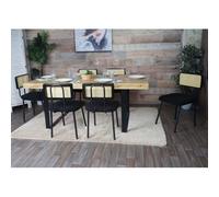 Mendler Lot de 6 chaises HWC-K88 - Noir