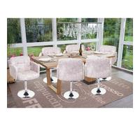 Lot de 6 chaise mendler interieur non pliable H. 80 cm en plastique gris Gris G