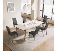 Lot de 6 Chaises de Salle à Manger Style Contemporain pour Notre Salle à Manger, Cuisine, Salle de Réunion