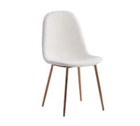 Lot de 6 Chaises SCANDINAVE BONNIE Beige Doudou & Rose Gold 42x53x84 cm