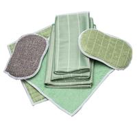 Lot de 6 Chiffon Bambou Microfibre pour Vitres Miroirs Carreaux Carrosserie Ménage Salle de Bain