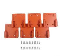 Lot de 6 cintres en plastique jaune pour perceuse Ridgid et AEG 18 V Li-ion outils électriques compatibles avec les pilotes sans fil et perceuses pour garage, atelier, rangement, système de montage