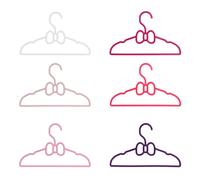 Lot de 6 cintres enfant NOEUD PAPILLON multicolore