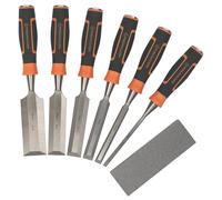 Lot de 6 ciseaux à bois + pierre à affuter Magnusson