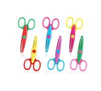 Lot de 6 Ciseaux de Bricolage pour Enfants, 6 Formes de Coupe Différentes, Ciseaux à Papier pour Enfants, Crèche, Débutants,