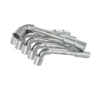 Lot de 6 clés à douille coudées 13-19 mm argentées, taille unique